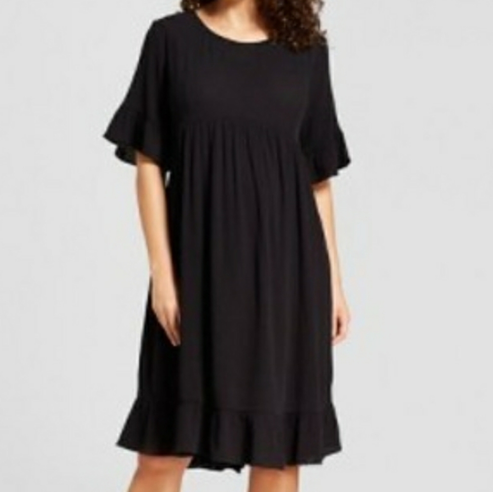 Maternity Crinkle Gauze Easy Dress